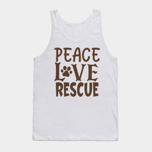 Peace Love Rescue Tank Top